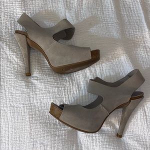 Pedro Garcia suede grey heels